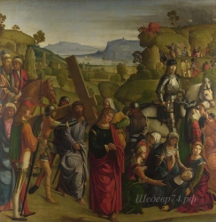 londongallery/boccaccio boccaccino - christ carrying the cross and the virgin mary swooning